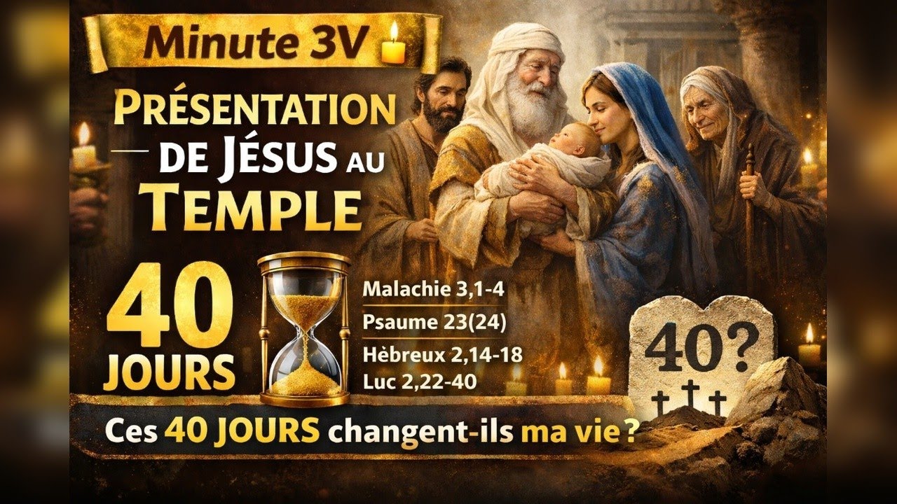 PRESENTATION DE JESUS AU TEMPLE-  LUNDI 02 FEVRIER 2026|| 40 JOURS DE PURIFICATION 25 DEC-02 FEV