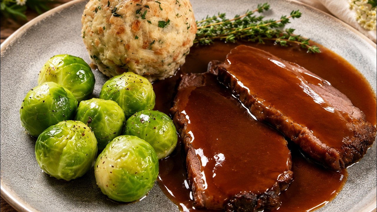 Zarter Rindsbraten zu Weihnachten - butterweich & aromatisch 🎄