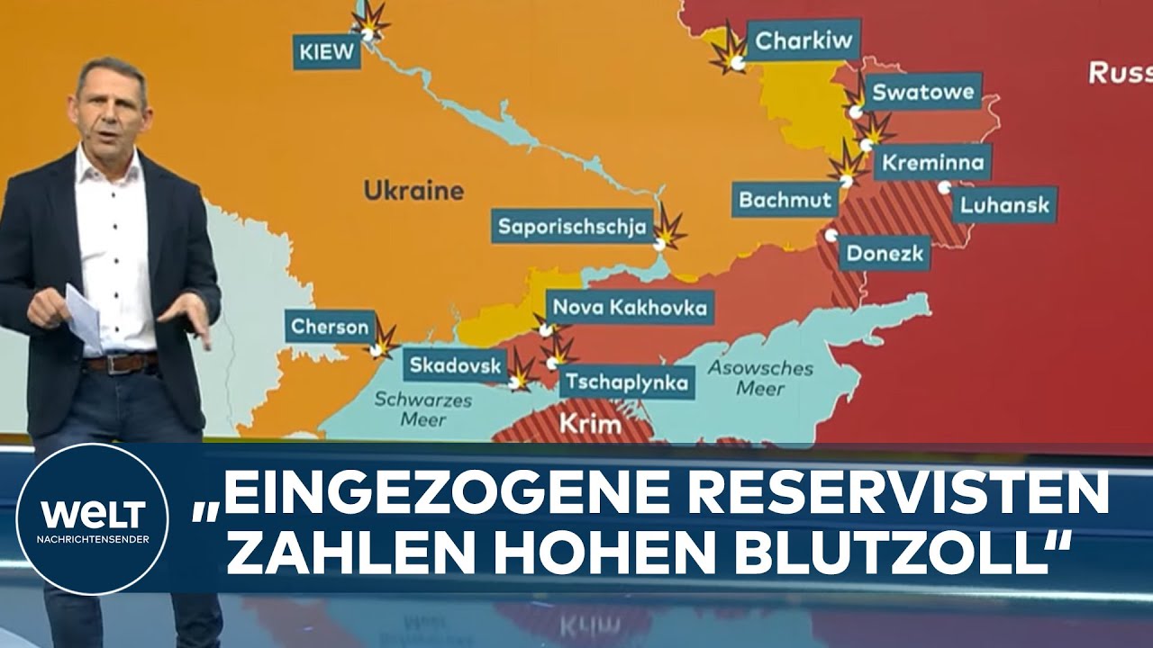 UKRAINE-KRIEG: Stellungskrieg! Die aktuelle Lage an der Front