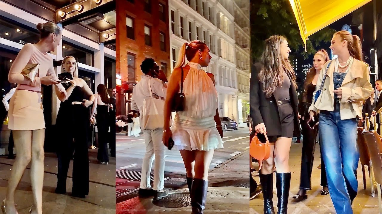 NYC Women Nightlife Highlights 2025 | SoHo & NoMad After Dark Vibes (4K)