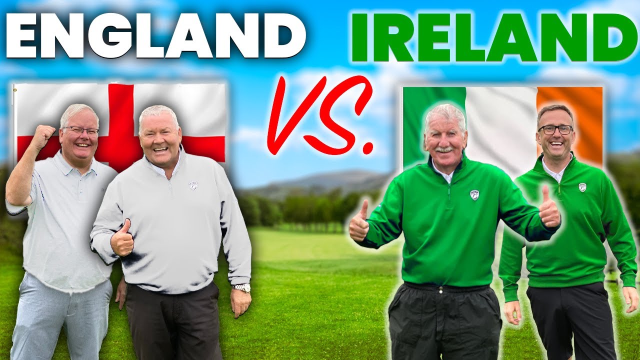 ENGLAND VS IRELAND! Amazing golf money match has it all!