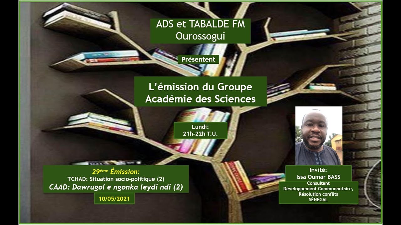 TCHAD: Situation socio-politique - CAAD: Dawrugol e ngonka leydi ndi. - Issa Oumar BASS 2è Part. Fin