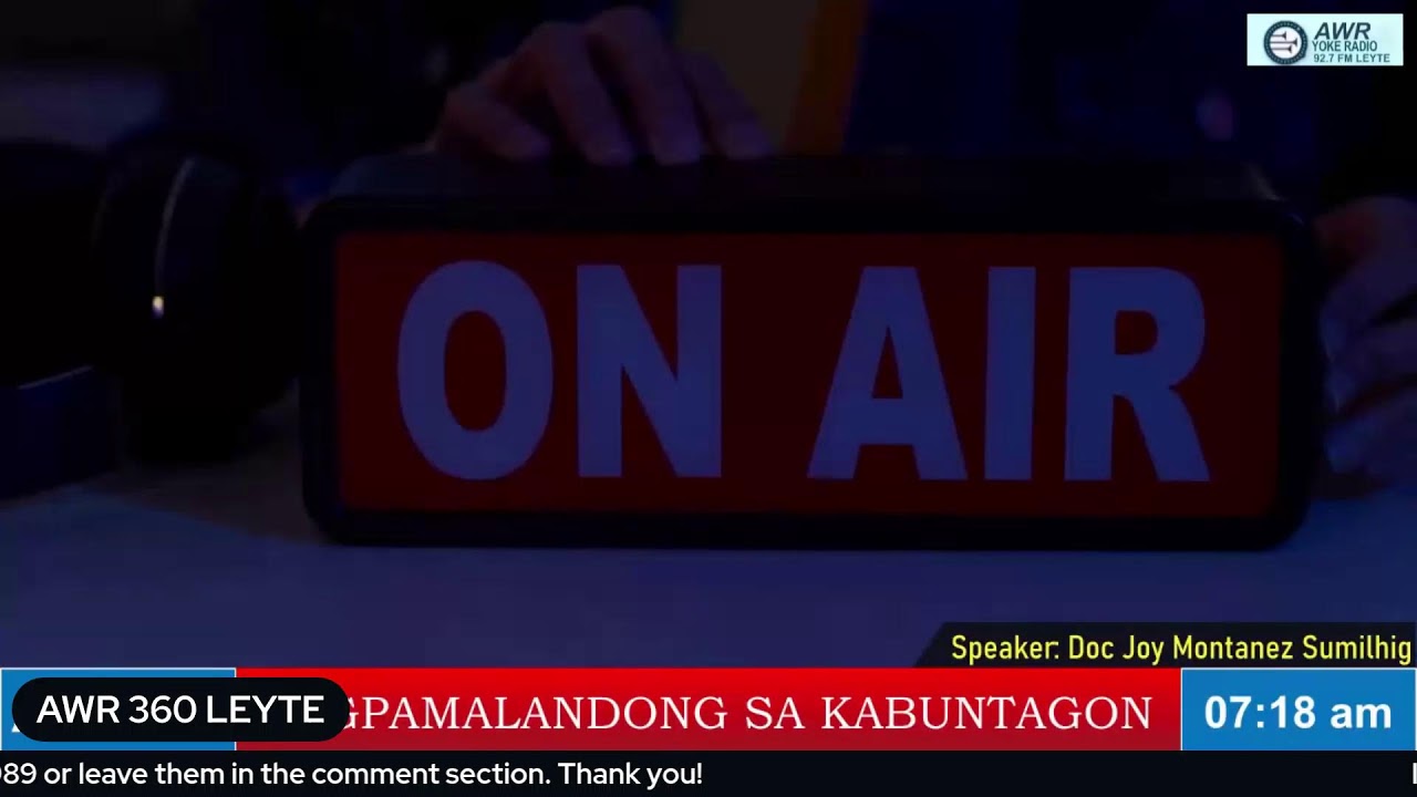 LIVE!PAGPAMALANDONG SA KABUNTAGON  Doc Joy Montanez Sumilhig March 11, 2026/ 5:00-7:00am