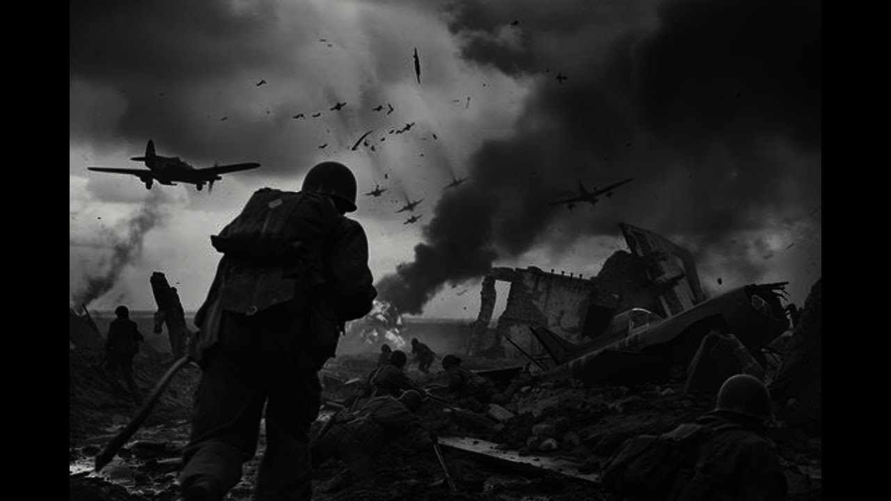 Dark is the Night with war sounds (MG42)