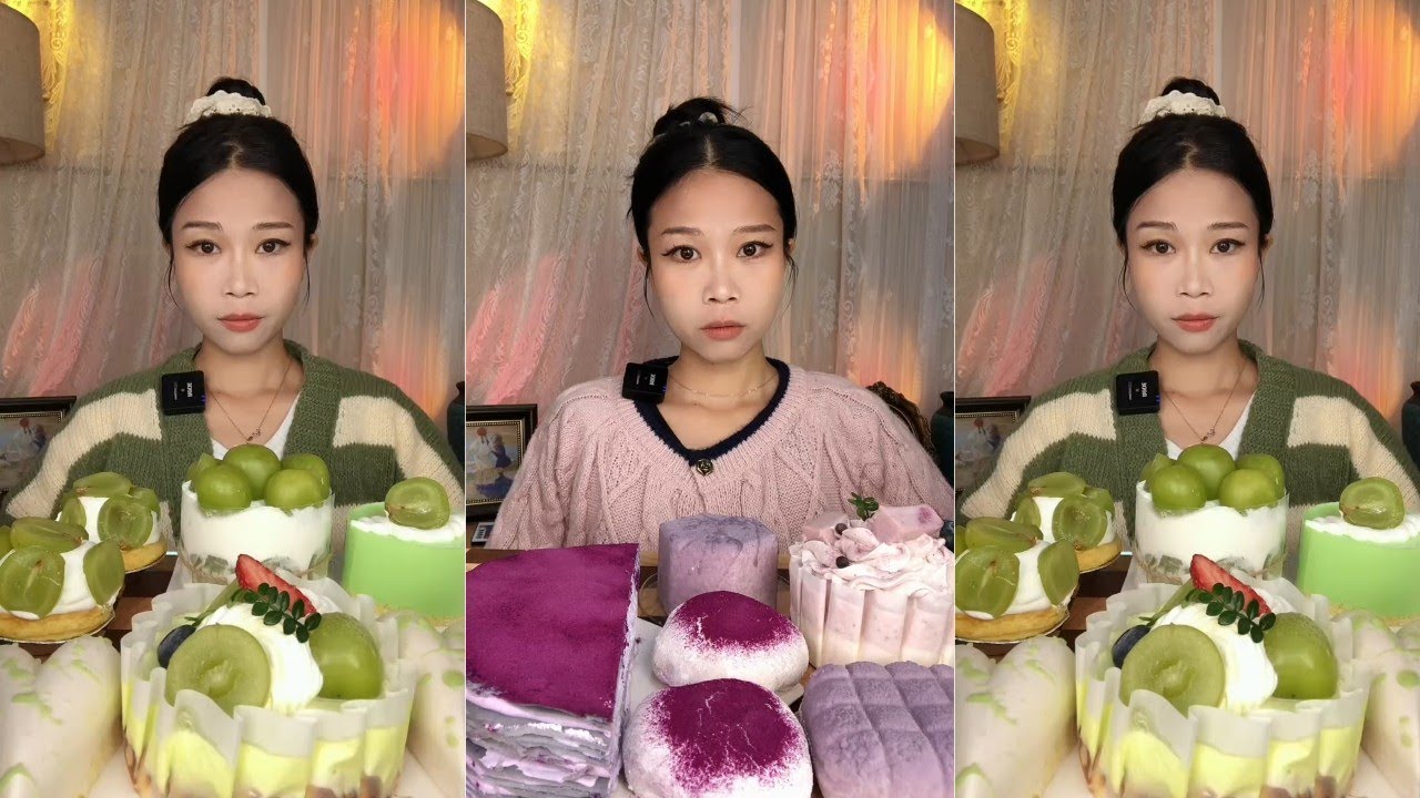 Desserts Mukbang Compilation #asmreating #desserts 