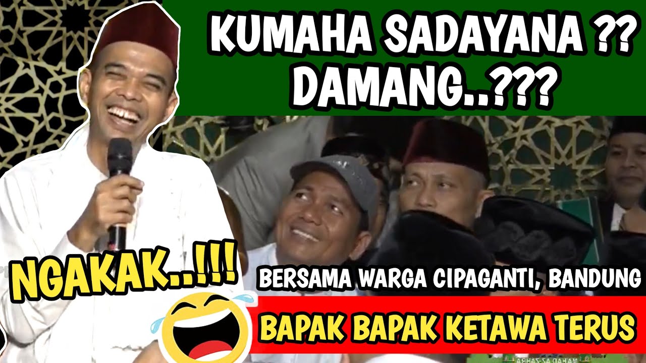 Super Lucu..!!! UAS ceramah coba nomong pakai bahasa sunda, ngakak..!!!