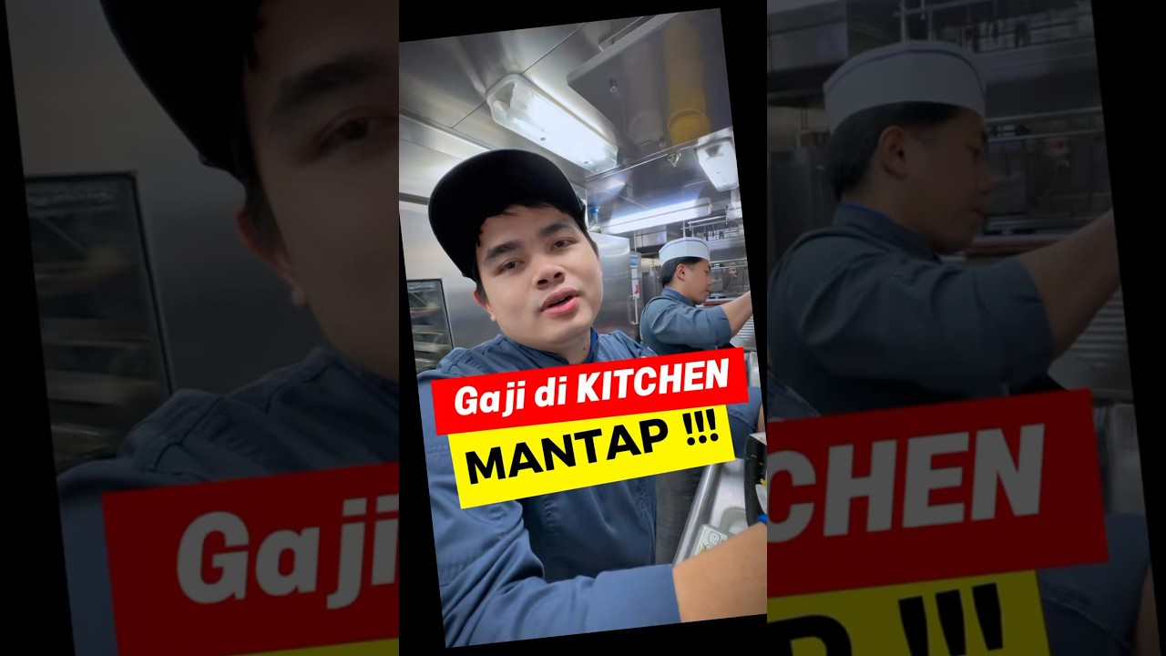 Gila‼️ gaji di dapur di Kapal Pesiar ‼️ #gaji #kapalpesiar #galley #kitchen #dapur #gededarsana