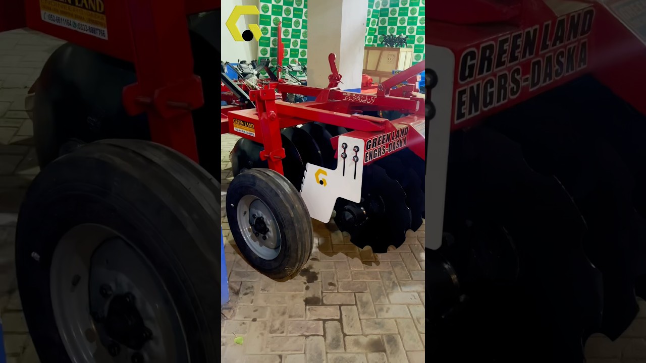 Green disc harrow #agricultural  #farmequipment  #greenlandengineers  #agroimplements  #discharrow