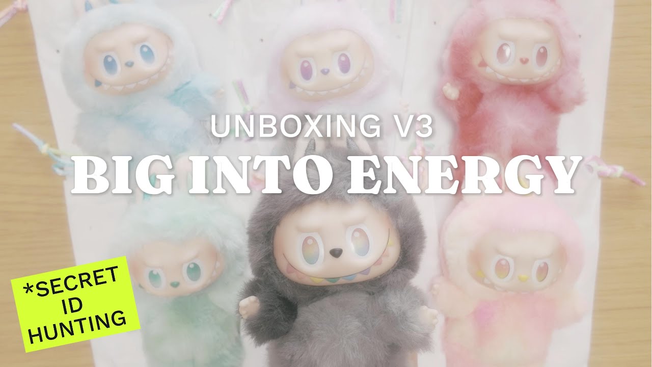 UNBOXING POP MART Labubu Big Into Energy V3 ⚡️ I Pulled the SECRET ID! | Full Blind Box Unboxing