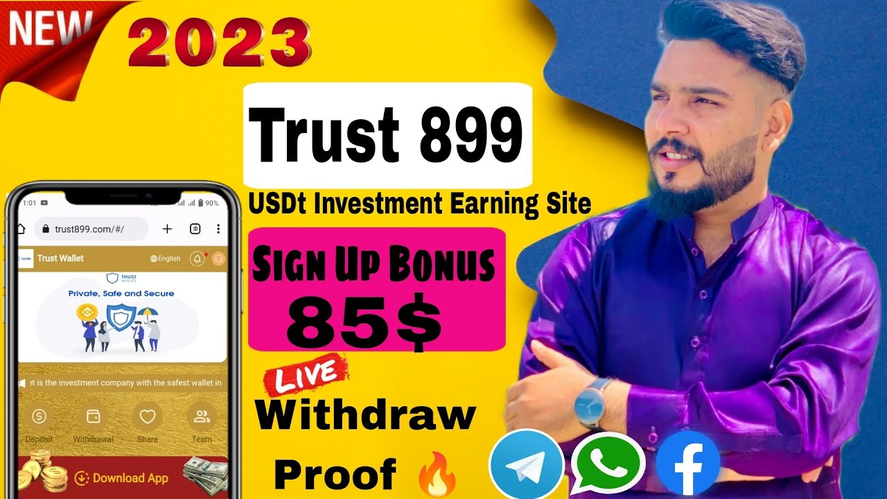 Trust 899 New Usdt Earning Site || Live withdrawal proof 🔥|| Usdt Earning Website|Junior Sir