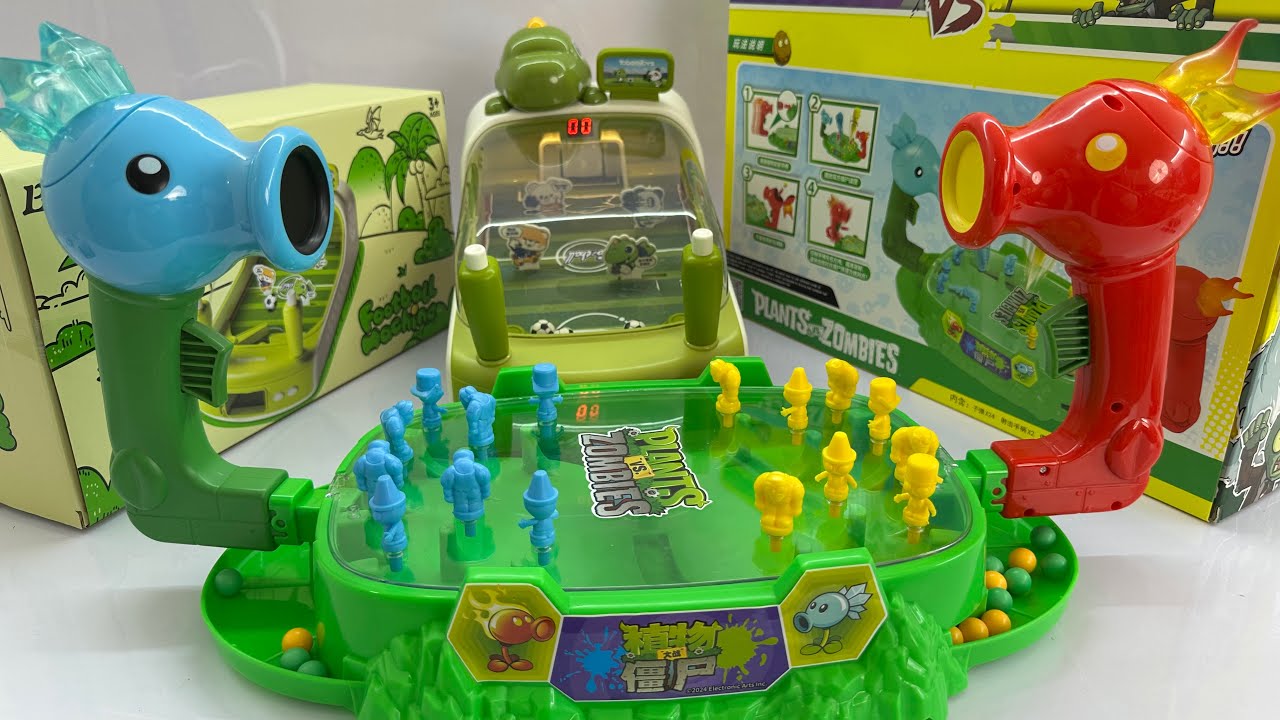 9-minute satisfying unboxing toys, football game toys, Plants vs. Zombies Toy Set | ASMR Toy Review