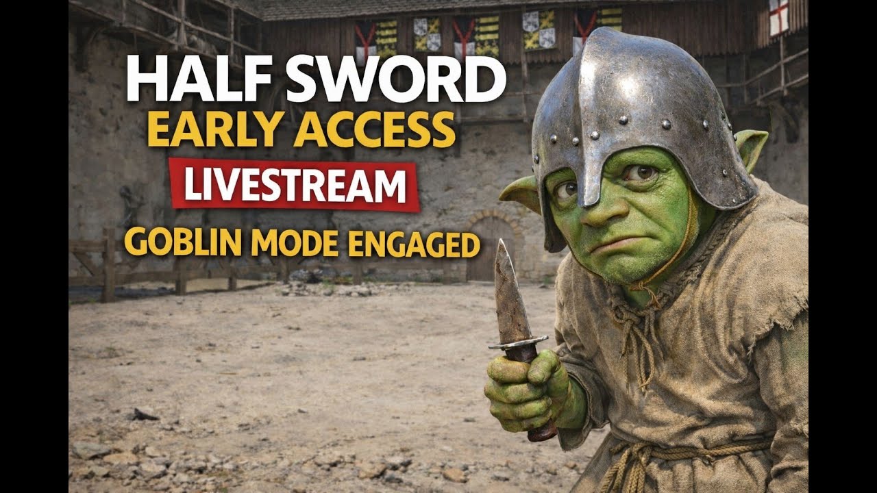 GOBLINS IN HALF SWORD?!?!?! G ∆ B L † N  #gaminglivestream #halfsword #goblin
