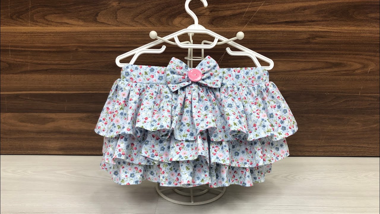 Sweet Mini Children Skirt Sewing Video | Çocuk Fır Fır Etek Dikim Videosu