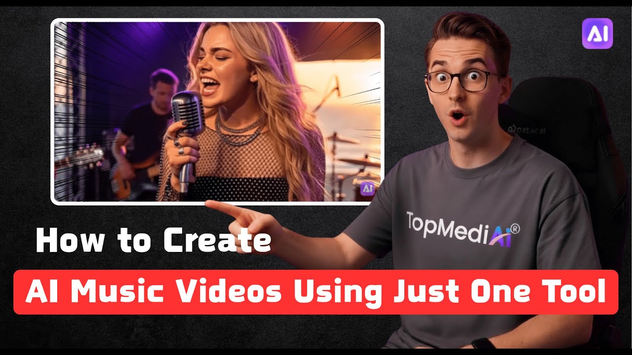 How to Create AI Music Videos Using Just One Tool | Ultimate Guide!#topmediai #generativeai