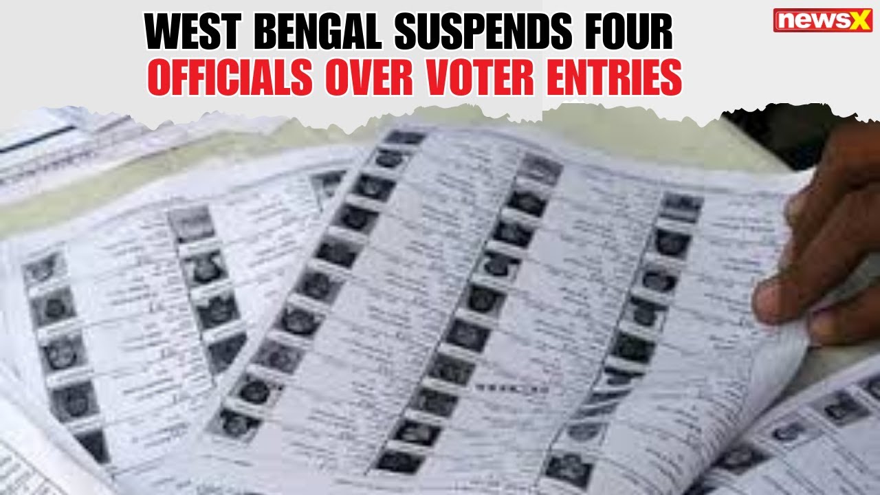 West Bengal Suspends Four Officials Over Fictitious Voter Entries, Data Security Concerns