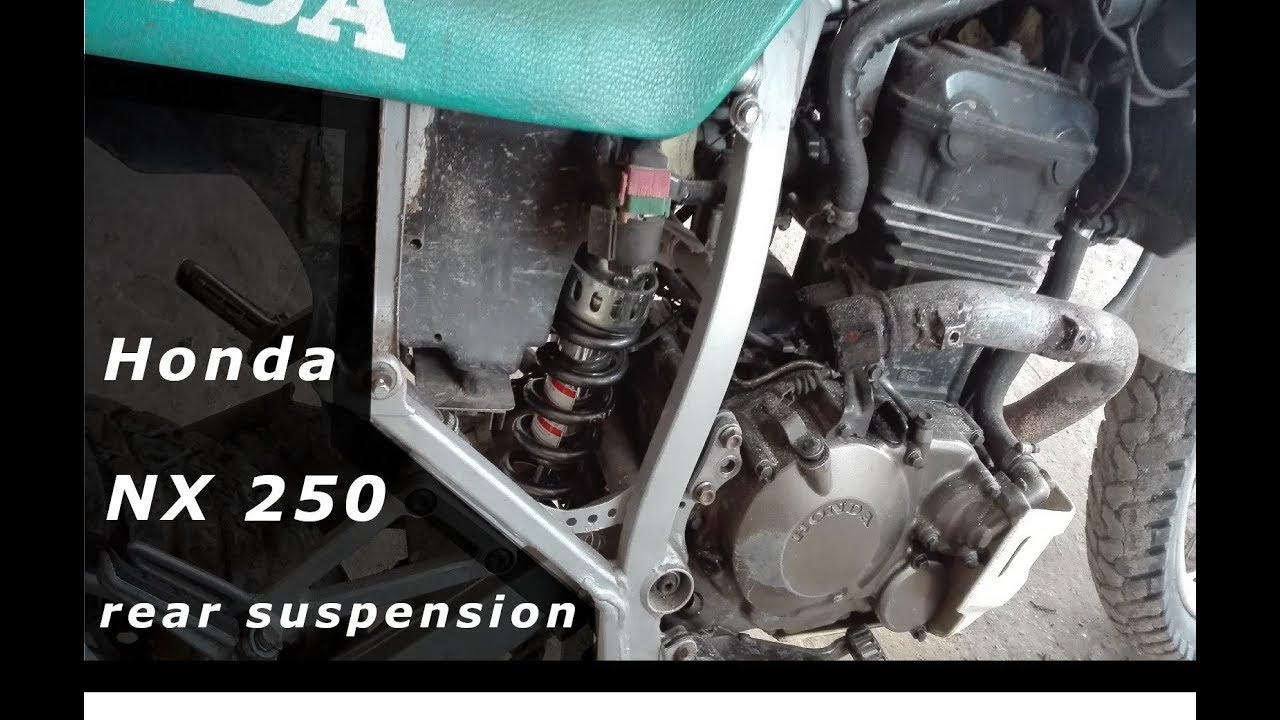 Honda NX 250 with GSR or GSF's suspension