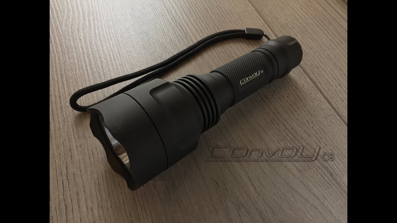 Convoy C8 black unboxing (AliExpress)