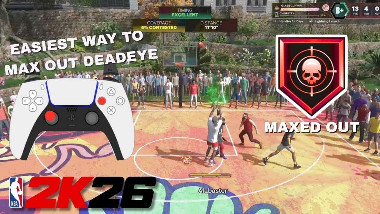 2K26 FASTEST WAY TO GET MAX BADGES (Deadeye/Shifty Shooter)