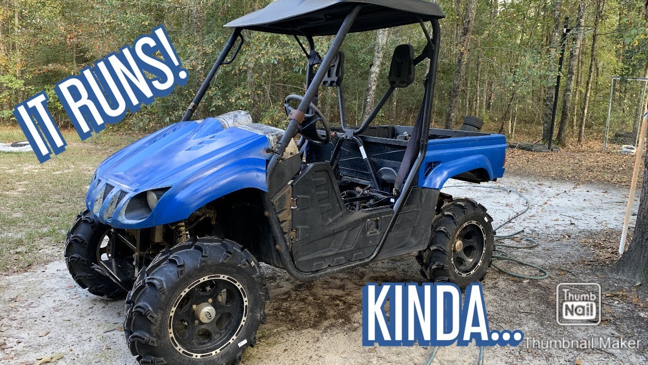 $400 YAMAHA RHINO RUNS AFTER COMPLETE REBUILD... BUT WITH AN ISSUE: CHEAPEST UTV BUDGET BUILD