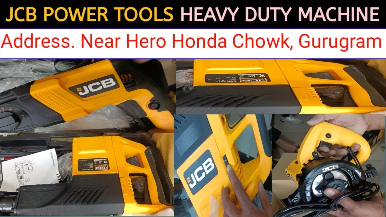 JCB POWER TOOLS HEAVY DUTY MACHINE | ANGLE GRINDER | ROTARY HAMMER | DEMOLITION HAMMER. ETC.
