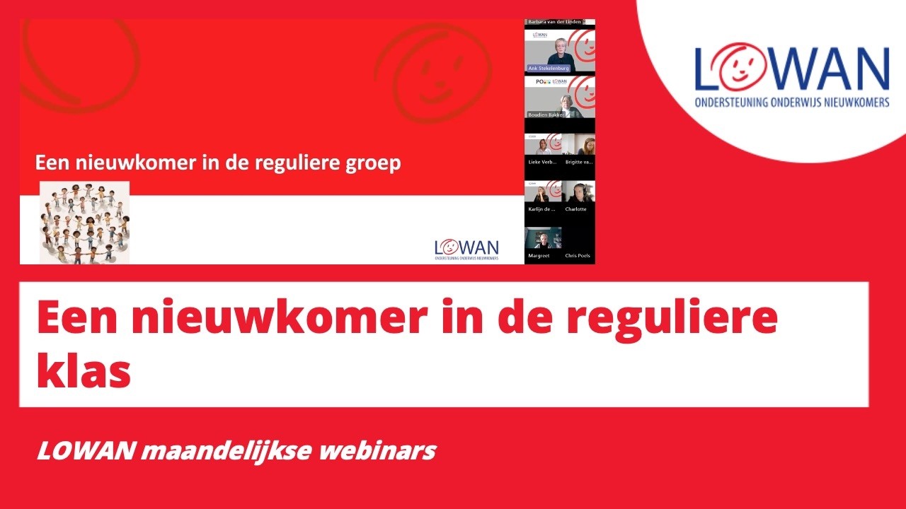 LOWAN | Webinar 'Een nieuwkomer in de reguliere klas'
