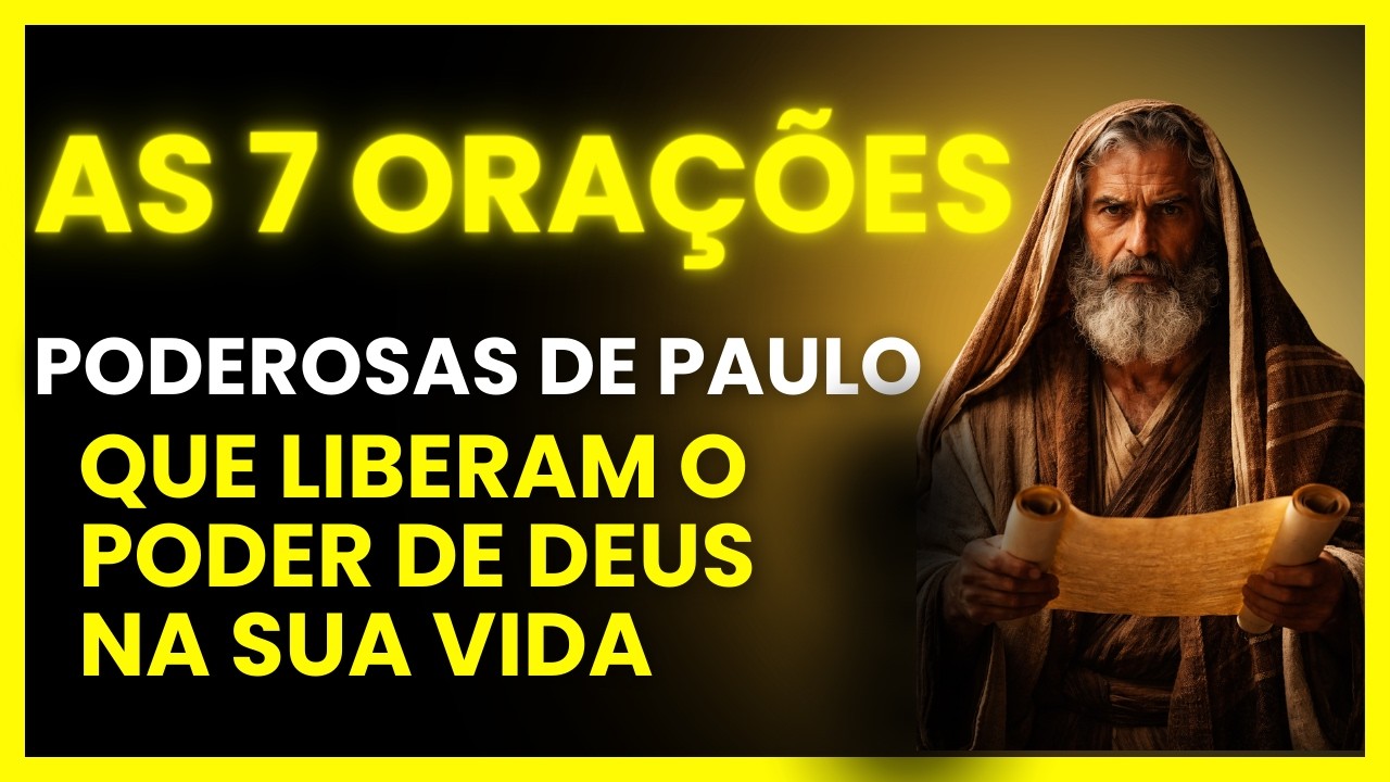 AS 7 ORAÇÕES PODEROSAS DE PAULO QUE LIBERAM O PODER DE DEUS NA SUA VIDA