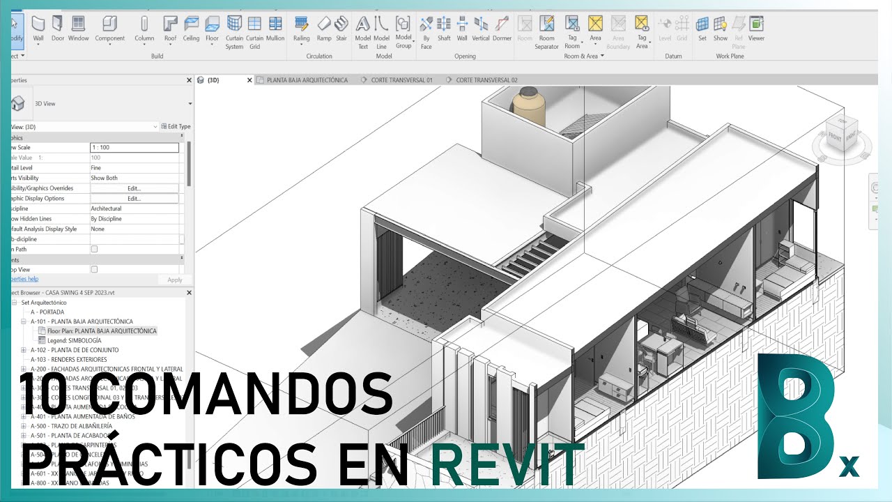 10 Comandos prácticos para trabajar eficientemente en Revit | Shortcuts | Revit Práctico