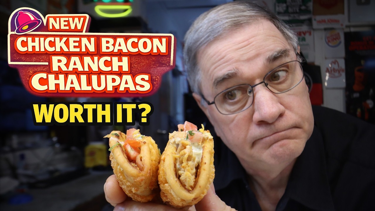 Taco Bell NEW Chicken Bacon Ranch Street Chalupa $6.49 620 Cal Review 🔍🌡️⚖️ | Joe is Hungry
