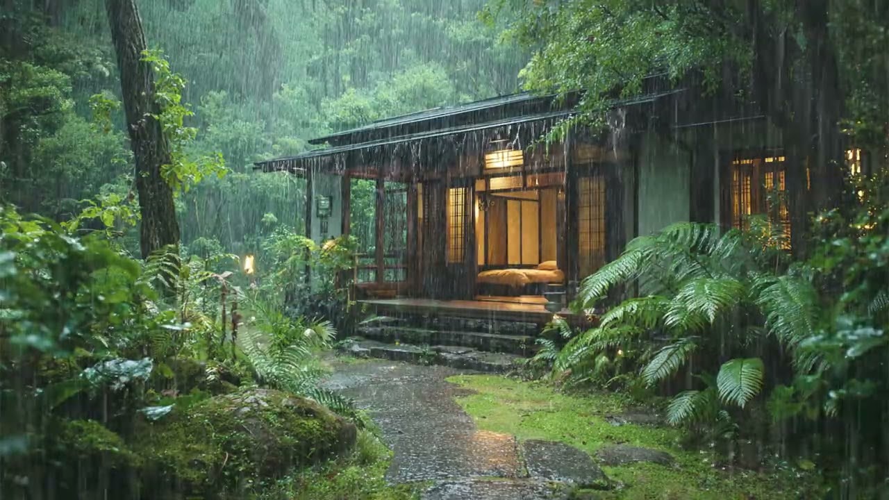 The gentle rain outside the window makes you instantly sleepy 😴 | Say goodbye to insomnia
