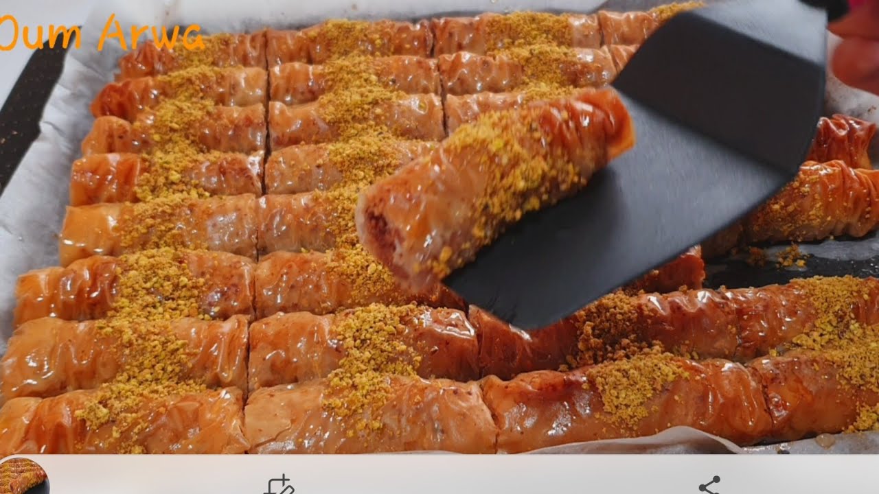 BAKLAVA ROULÉ/ROLLS,RECETTE TRÈS FACILE #baklava #recettefacile