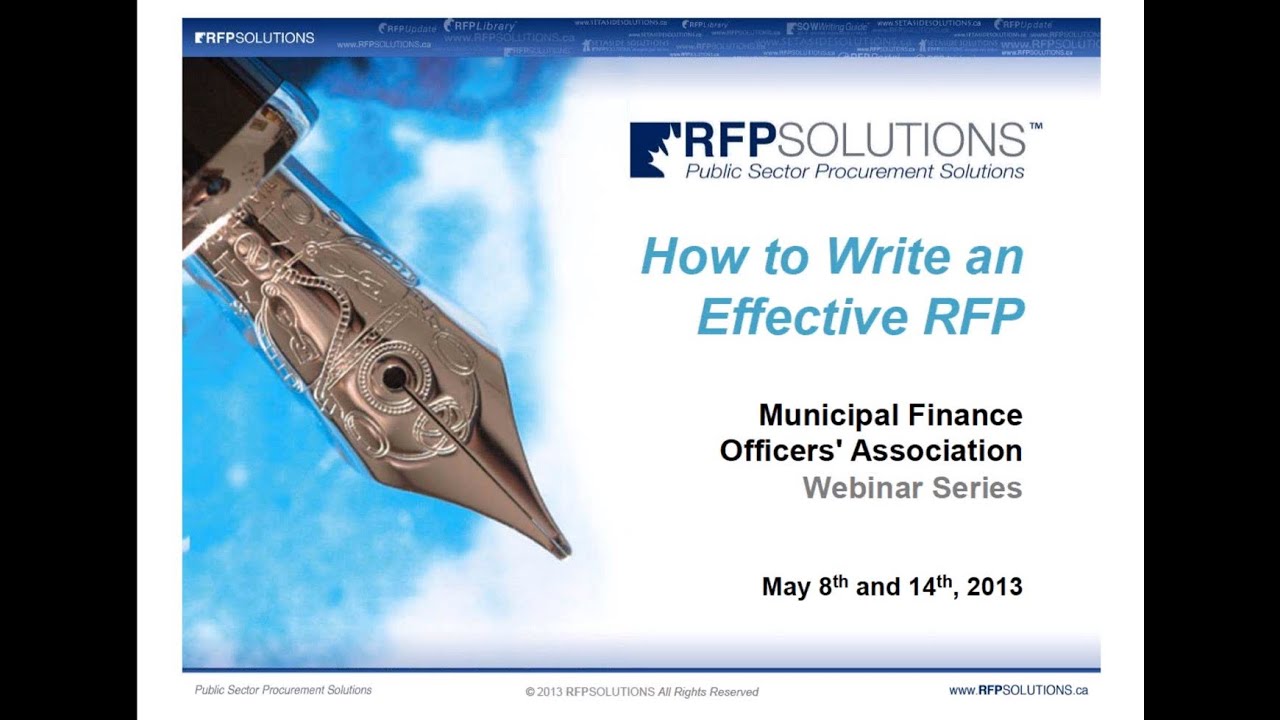 How to Write an Effective RFP