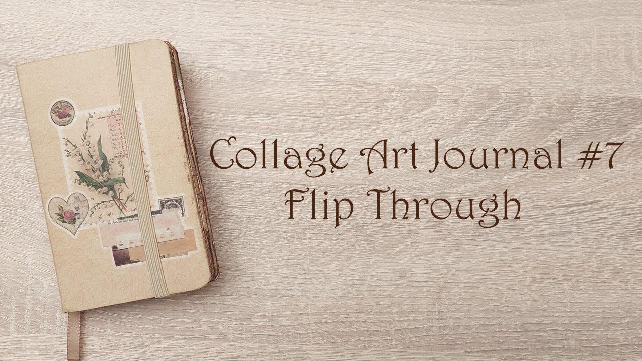 🕰️ Vintage Themed Gluebook/ Collage Art Journal Flip Through 🕰️