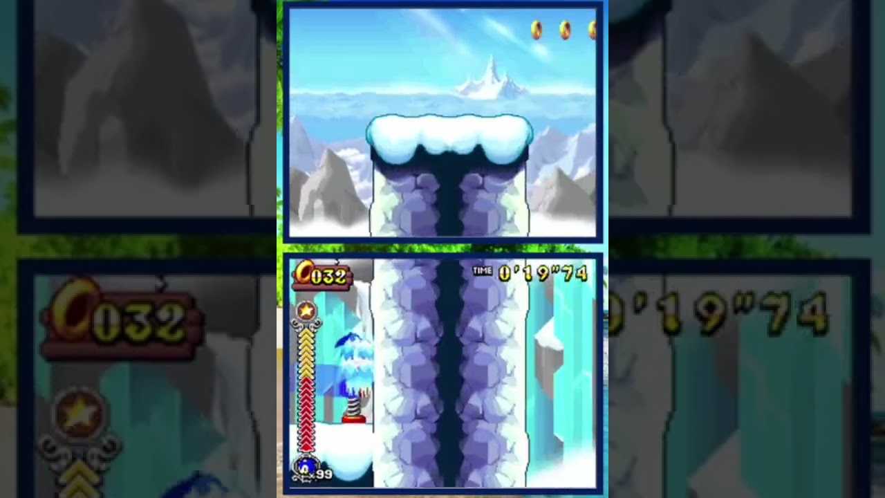 Sonic Rush Adventure - Hidden Island 12 (Sonic) (Perfect Score Speedrun) 23