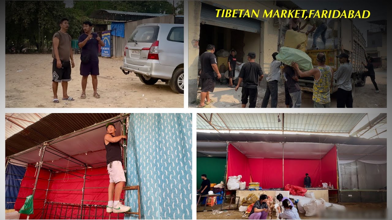 Step by step, making our own shop ready at Faridabad Market 🔨 | #tibetanvolgger 