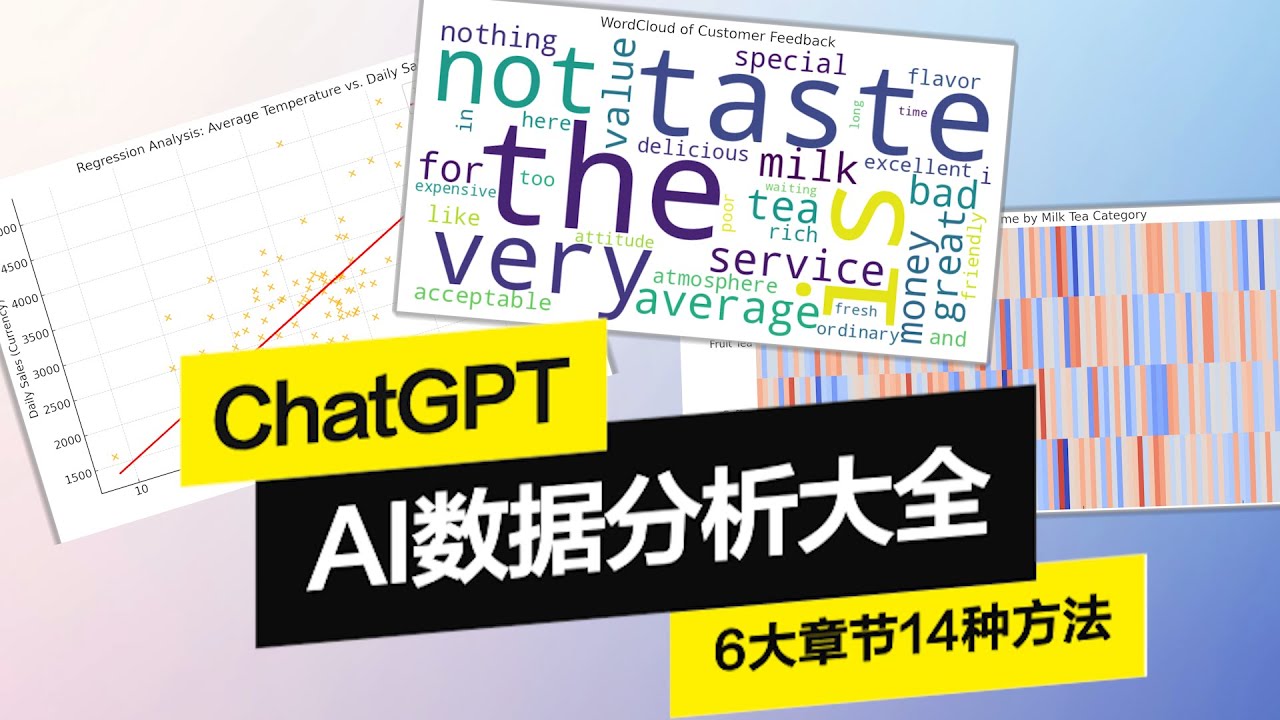 AI数据分析✨完整教程 | 📊入门到进阶🚀| 绘制高级图表 | 假设检验 | 预测分析 | 文本分析 #AI数据分析 #数据可视化 #机器学习 #商业智能 #数据驱动决策