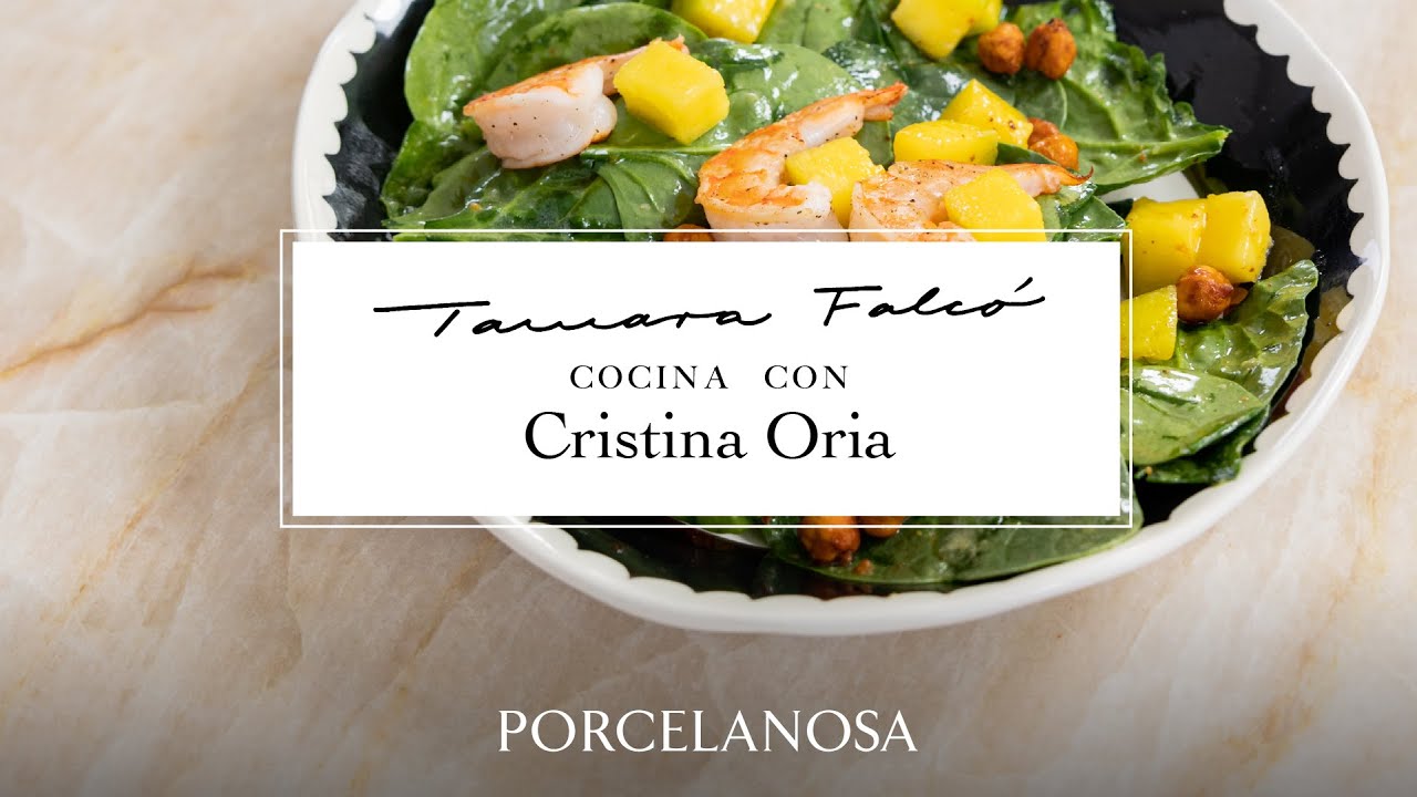 Tamara Falcó cocina con Cristina Oria  | Porcelanosa Grupo