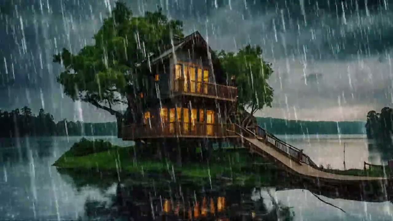 Rain Sounds with Relaxing Music - Sleep, Meditation, Study, Relax