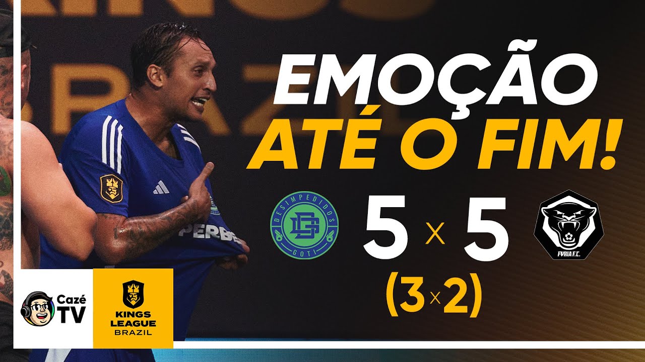 MELHORES MOMENTOS: DESEMPEDIDOS 5 (3) X 5 (2) FURIA | KINGS LEAGUE BRASIL | 6ª RODADA