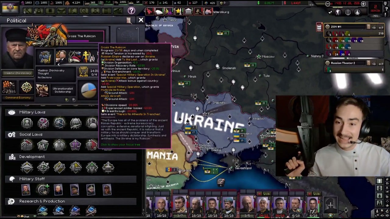 Start of 1st European War | 1v7 against Gunther-Fehlinger in TFR