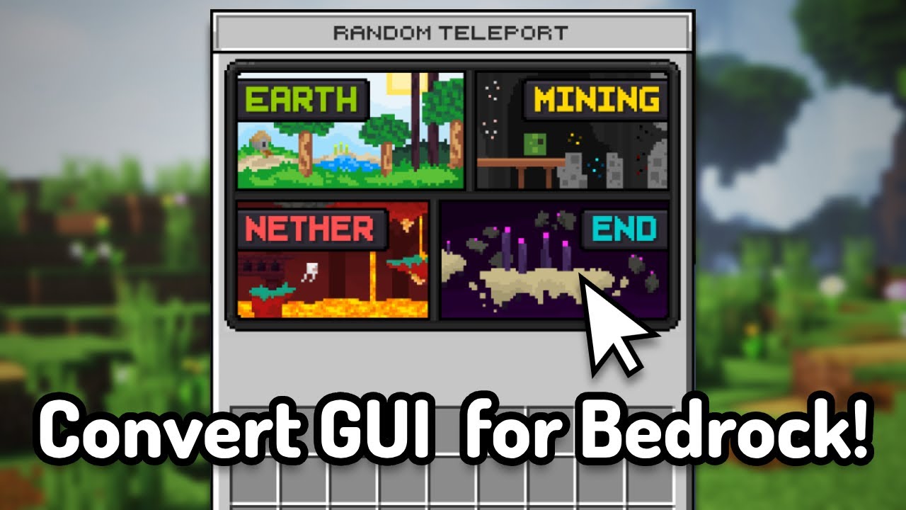 Как конвертировать пользовательские графические интерфейсы в Minecraft Bedrock!