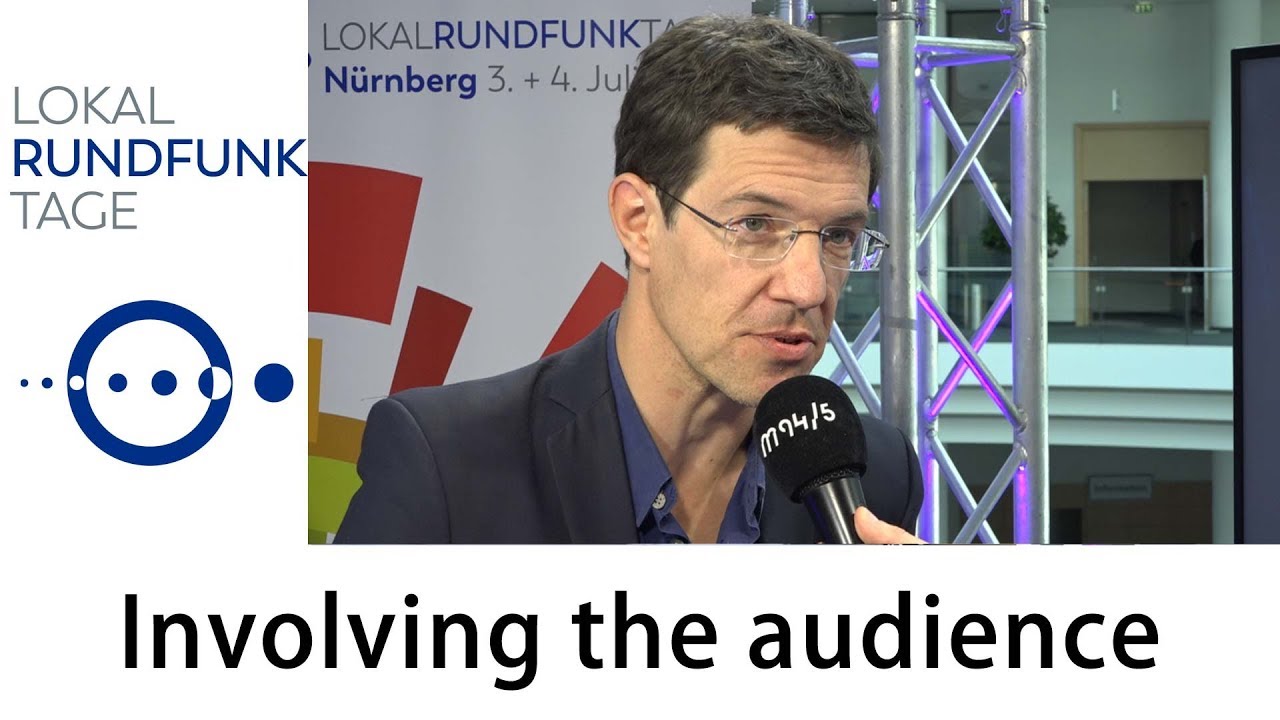 Involving the audience - Jeroen Roppe bei den Lokalrundfunktagen 2018