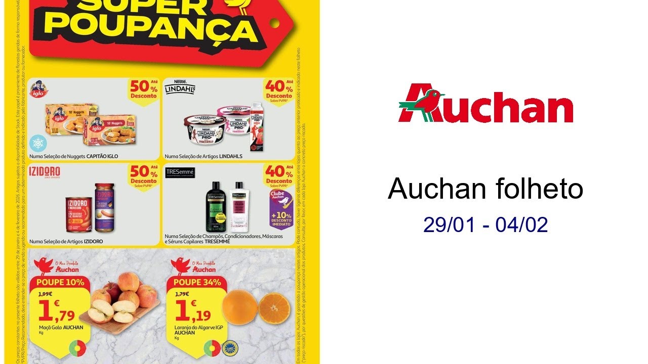 Auchan folheto 29/01 - 04/02