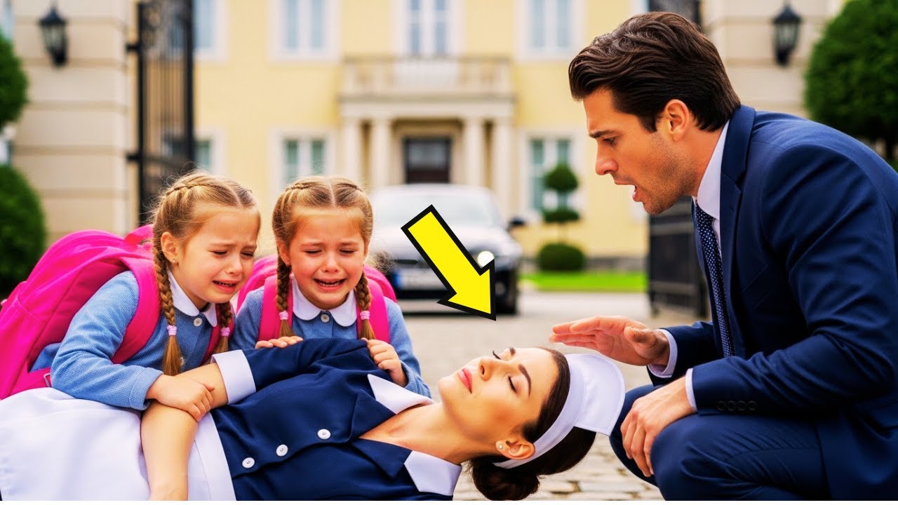 A BABÁ DESMAIOU NA FRENTE DO MILIONÁRIO… ATÉ AS FILHAS REVELAREM ALGO QUE ELE NÃO VIU
