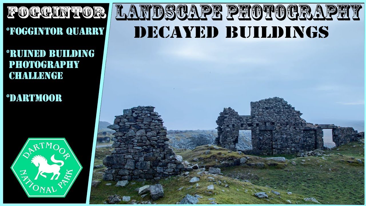 Foggintor Quarry Dartmoor | Landscape Photography in the mist | Shooting the Bluehour Devon vlog uk