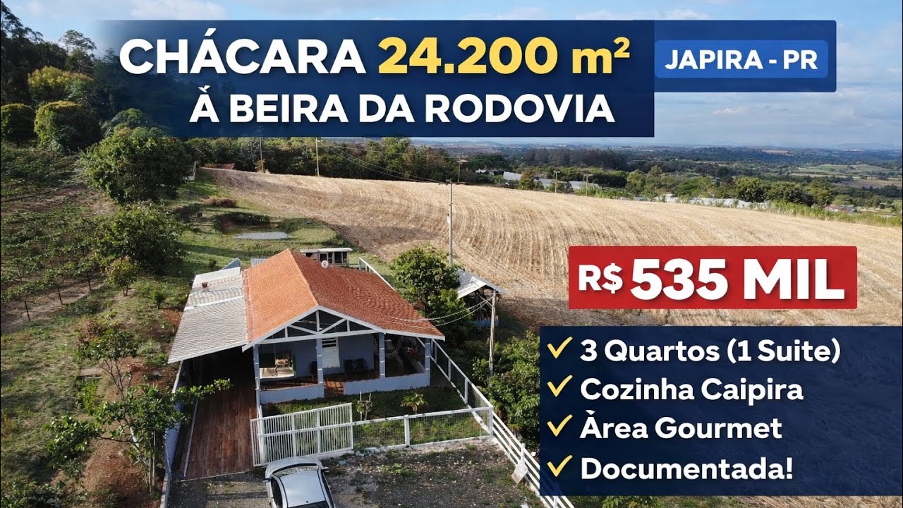 CHÁCARA PERFEITA CASA ÁREA GOURMET POÇO ARTESIANO R$535MIL