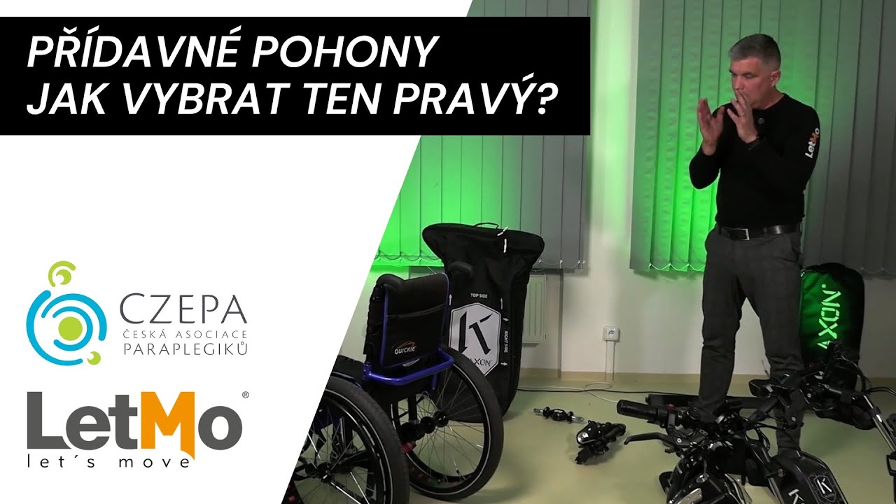 Webinář CZEPA & LetMo - Přídavné pohony k mechanickým vozíkům
