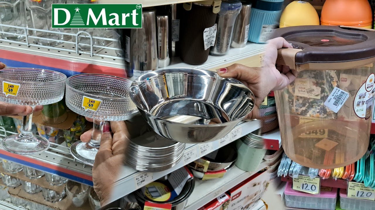 D MART all new kitchen products ! 🤩 new price drop / *ONLINE AVAILABLE* | dmart kitchen products