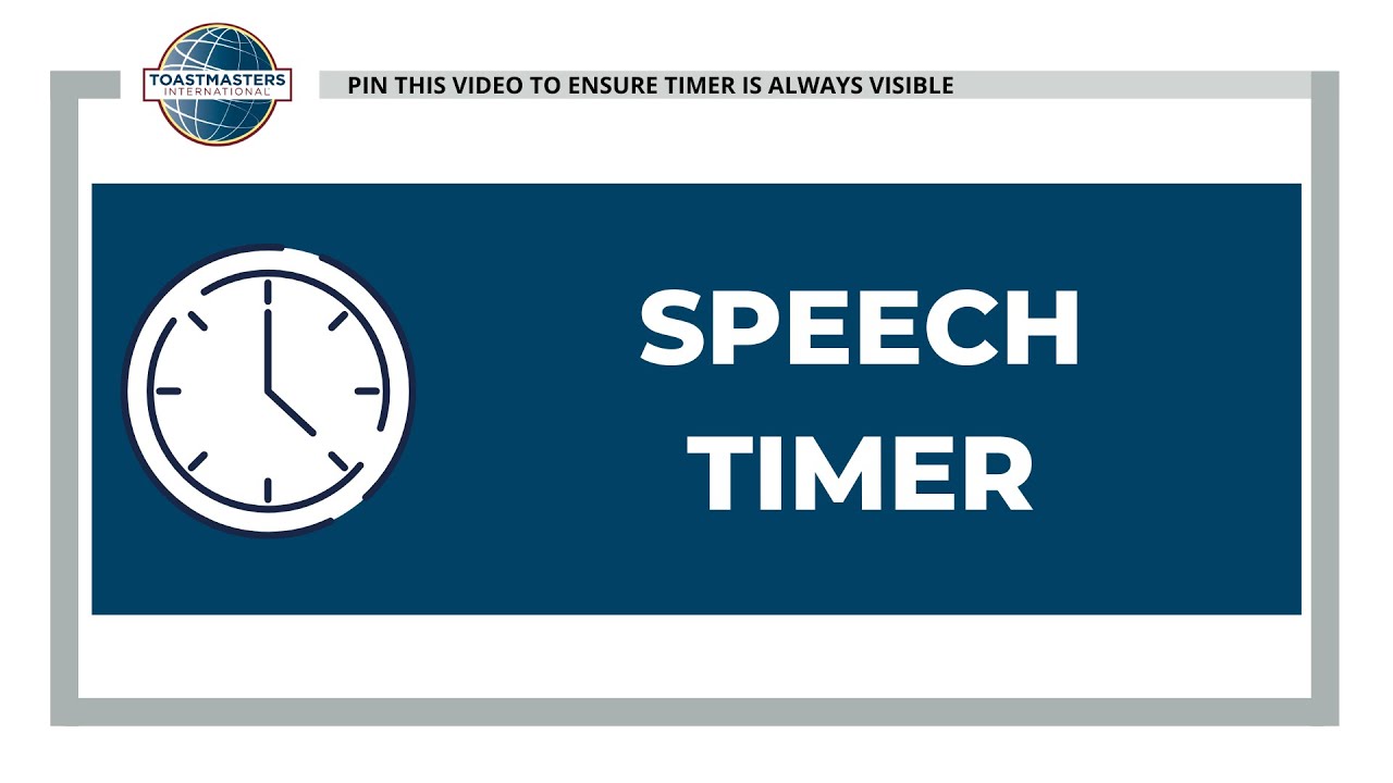 Standard Speech Timer With Time
