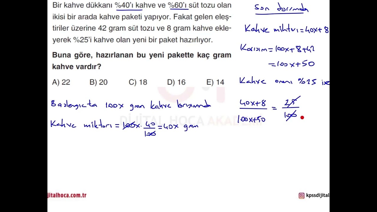 ÖSYM Tahmin Sorular