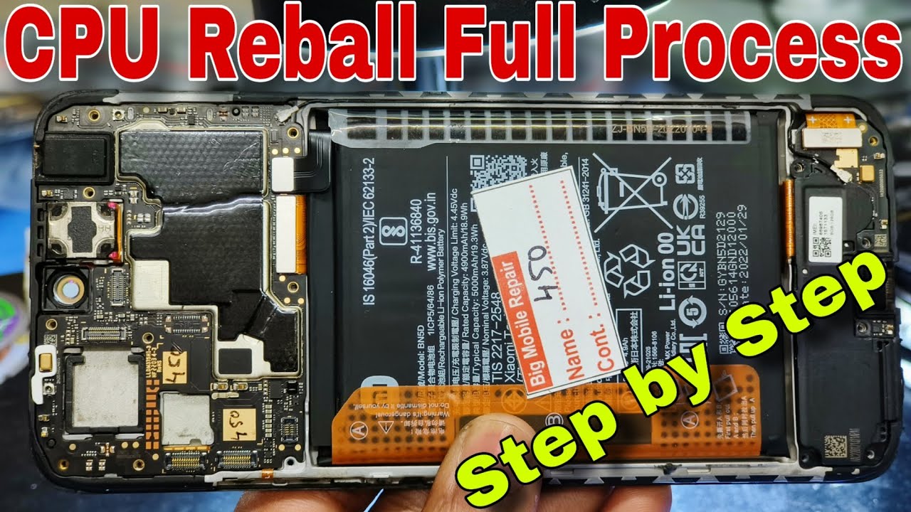 CPU Reball Full Process | POCO M4 CPU Reballing